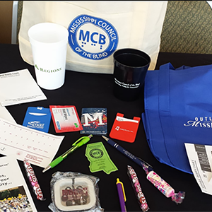 This year’s convention goodie bags full of items thanks to Ann and Kenny Maddox